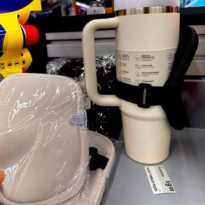 Wrap around your Yeti or your Stanley these are adjustable.